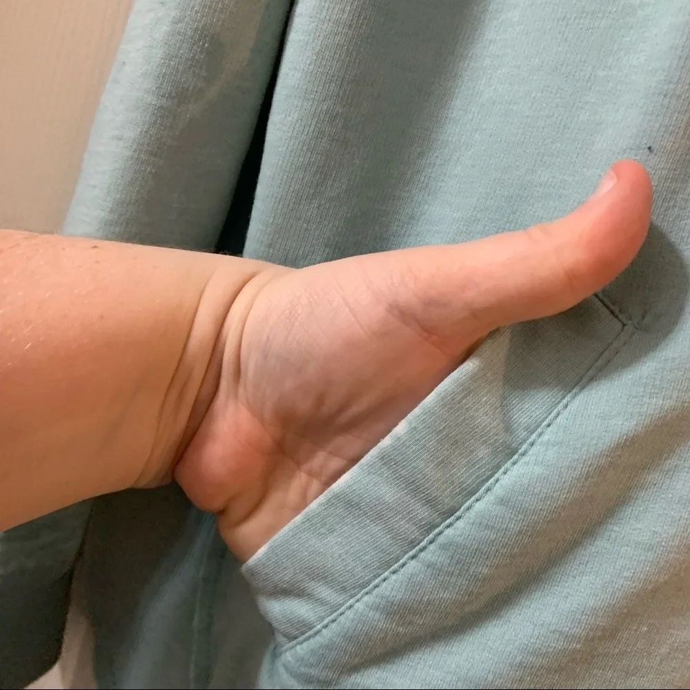 White Crow Blue Turquoise Pullover Hoodie size XS - Picture 7 of 10